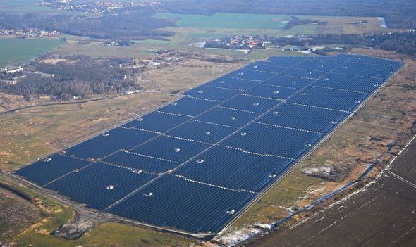 PV power plant Waldpolenz near Leipzig , Germany (40 MW)